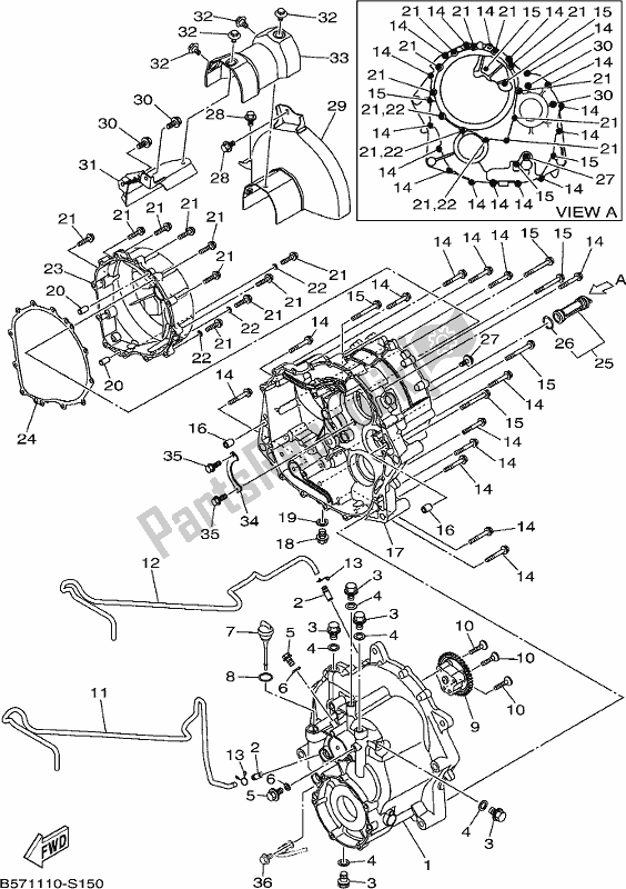 All parts for the Transfer of the Yamaha YXZ 1000 Pseh 2017