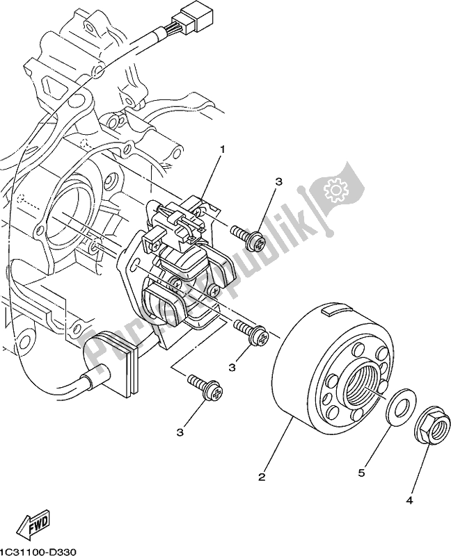 Wszystkie części do Generator Yamaha YZ 125 2018