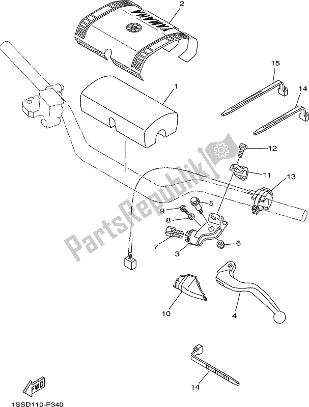 Todas las partes para Interruptor De Palanca Y Palanca de Yamaha YZ 125 2018