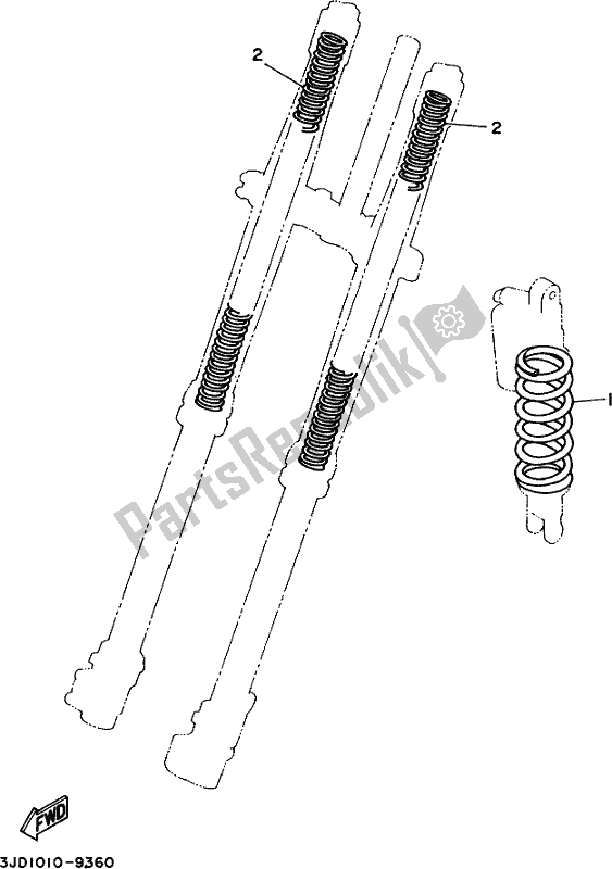 Todas las partes para Alternativo Para Chasis de Yamaha YZ 125 2021