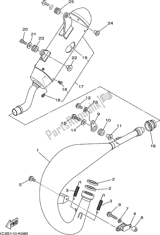 Todas las partes para Cansada de Yamaha YZ 125 2021