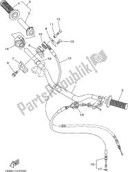 uchwyt kierownicy i kabel