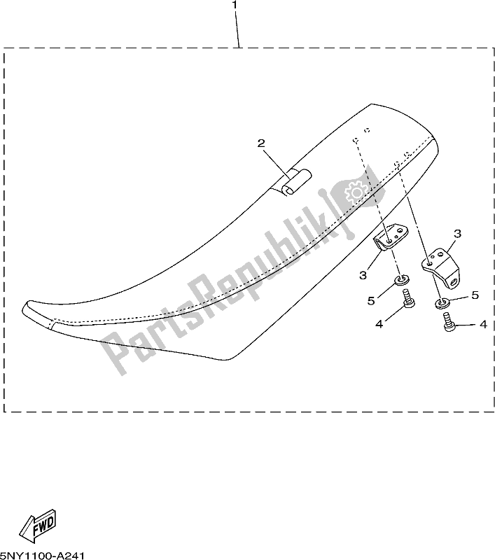 Alle onderdelen voor de Stoel van de Yamaha YZ 125X 2020