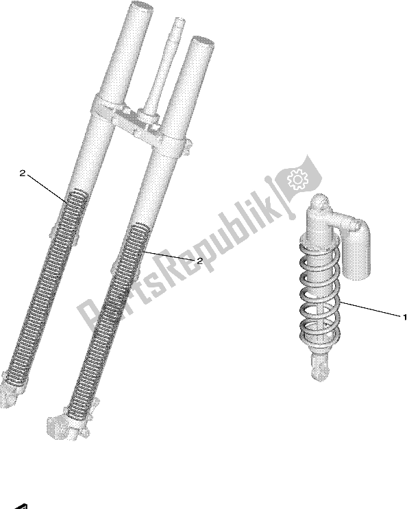 All parts for the Alternate For Chassis of the Yamaha YZ 250F 2021