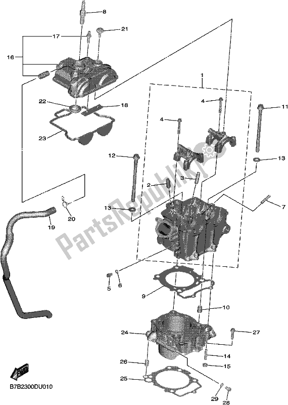 Todas las partes para Cilindro de Yamaha YZ 250F 2021