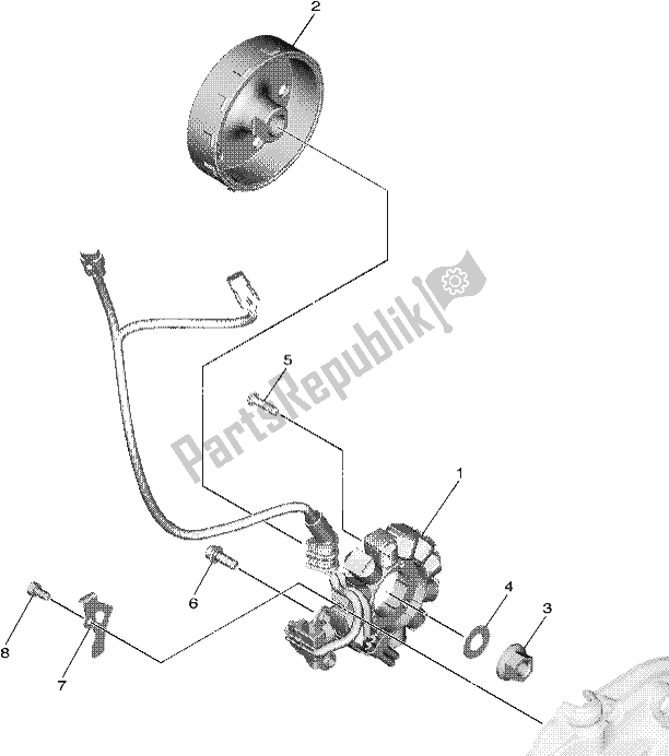 Todas las partes para Generador de Yamaha YZ 250F 2021