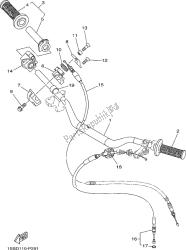 uchwyt kierownicy i kabel