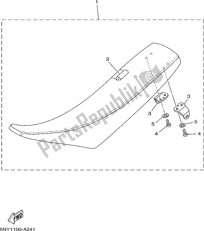 All parts for the Seat of the Yamaha YZ 250X 2021