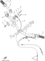 uchwyt kierownicy i kabel