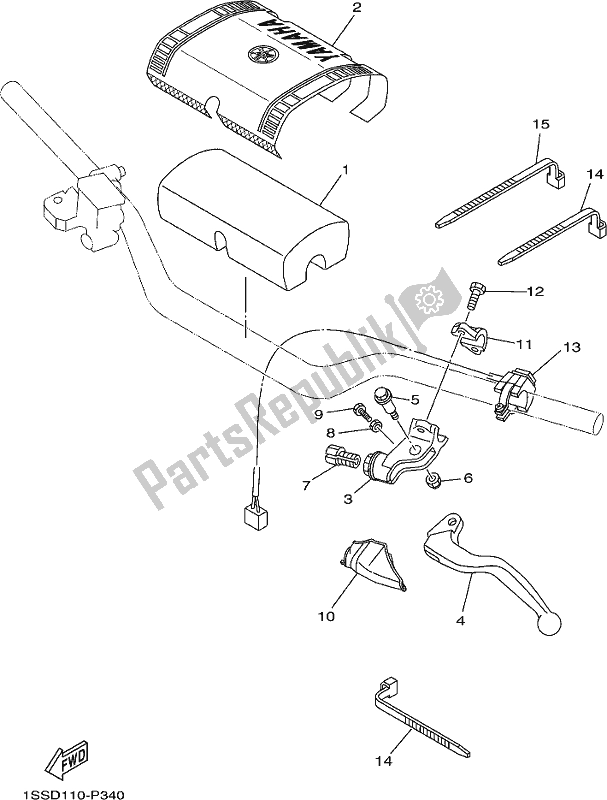 Toutes les pièces pour le Interrupteur Et Levier De Poignée du Yamaha YZ 250X 250 Cross Country 2020