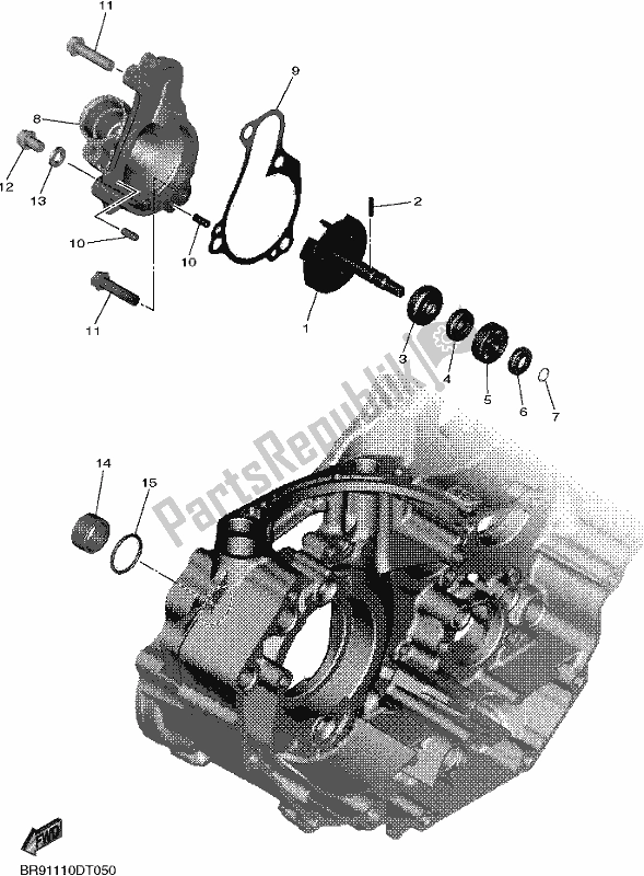 Toutes les pièces pour le Pompe à Eau du Yamaha YZ 450F 2020