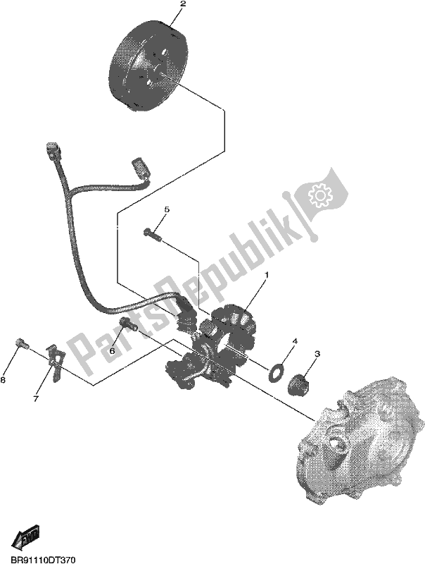 Tutte le parti per il Generatore del Yamaha YZ 450F 2021