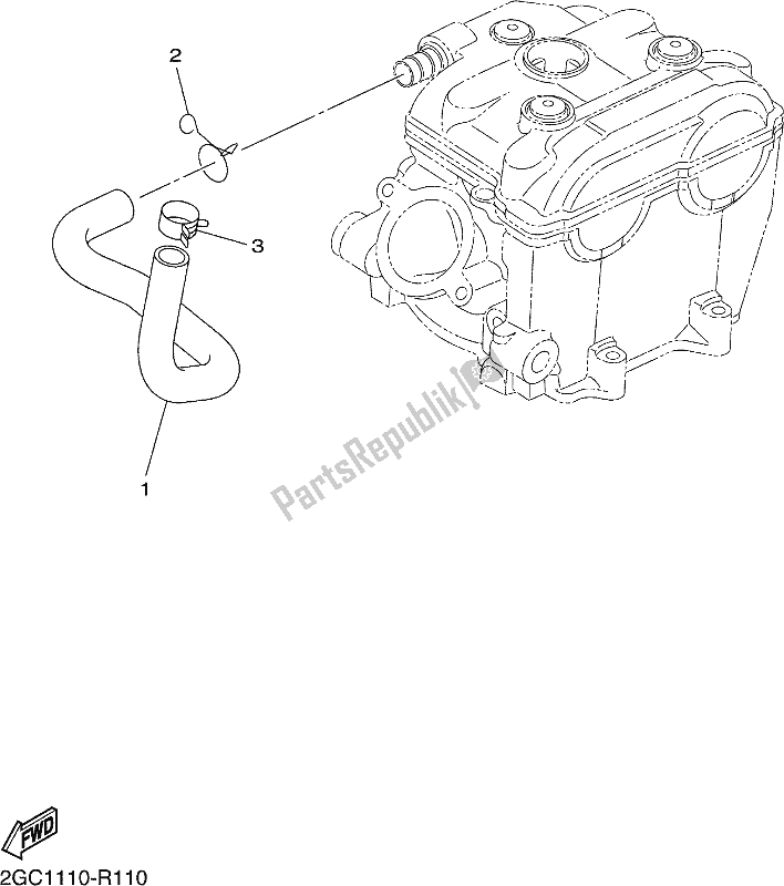 All parts for the Air Induction System of the Yamaha YZ 450 FX 2017