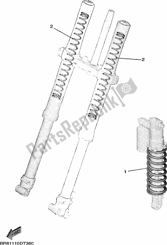 All parts for the Alternate For Chassis of the Yamaha YZ 65 2020