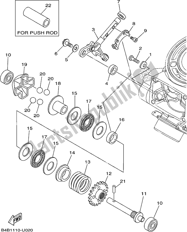 Todas las partes para Gobernador de Yamaha YZ 85 2019