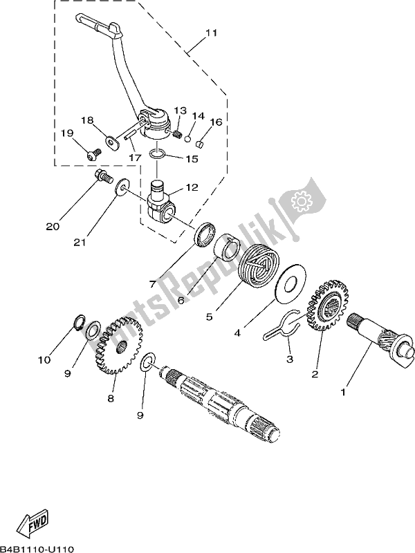 Todas las partes para Inicio de Yamaha YZ 85 2021