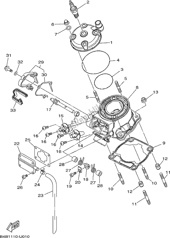 Wszystkie części do Cylinder Yamaha YZ 85 LW 2019