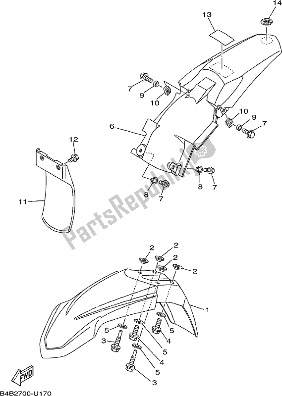 Wszystkie części do B? Otnik Yamaha YZ 85 LW 2020