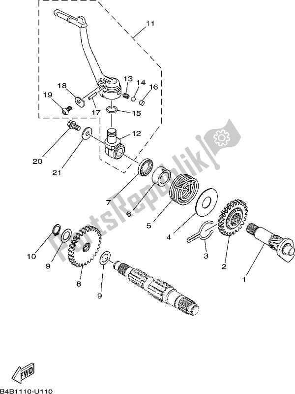 Alle onderdelen voor de Beginner van de Yamaha YZ 85 LW 2020