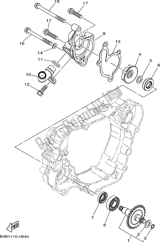 Wszystkie części do Pompa Wodna Yamaha YZ 85 LW 2020