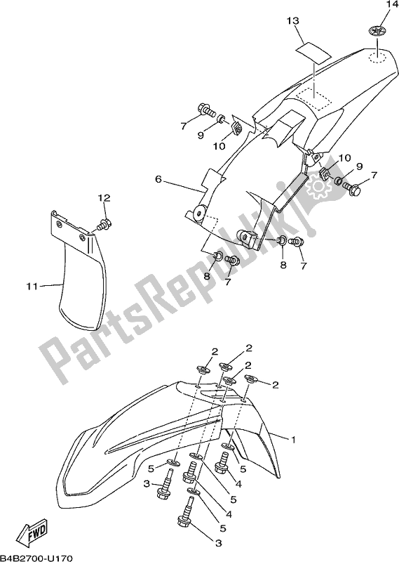 Wszystkie części do B? Otnik Yamaha YZ 85 LW 2021