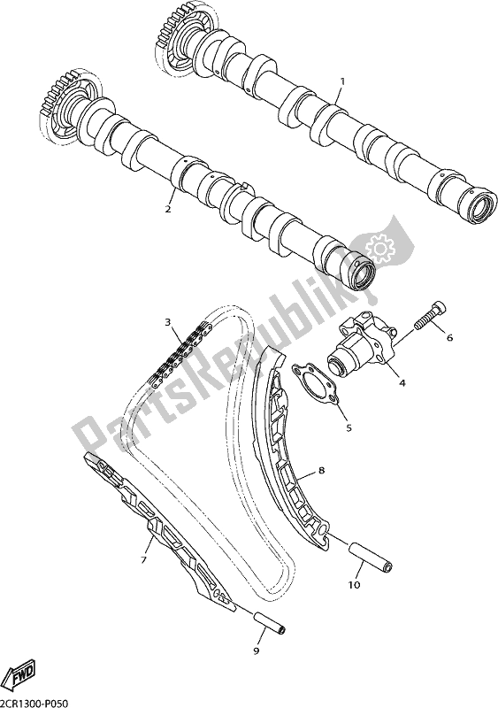 All parts for the Camshaft & Chain of the Yamaha Yzf-r1 1000 2017