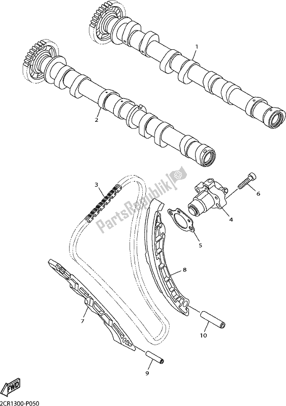 Todas las partes para árbol De Levas Y Cadena de Yamaha Yzf-r1 1000 2018