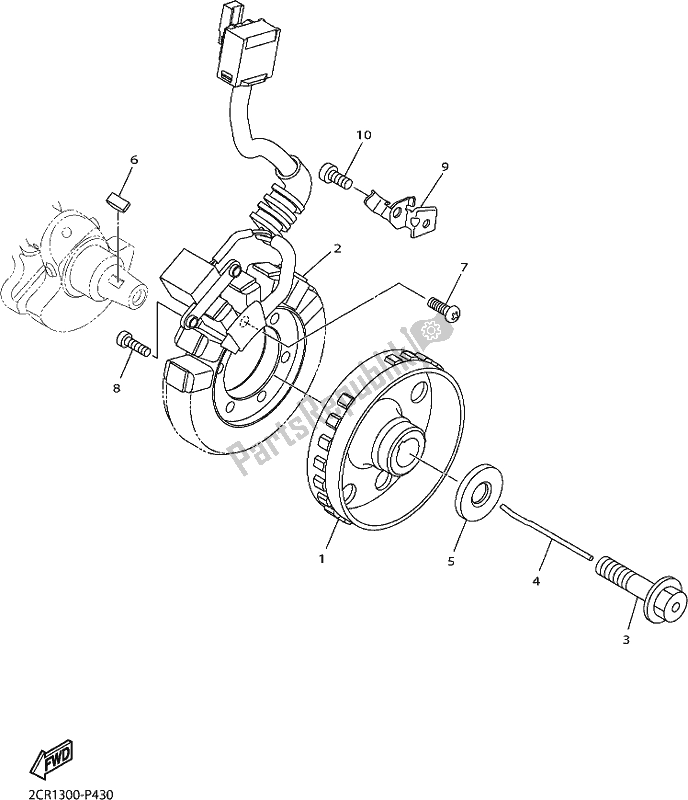 Alle onderdelen voor de Generator van de Yamaha Yzf-r1 1000 2018