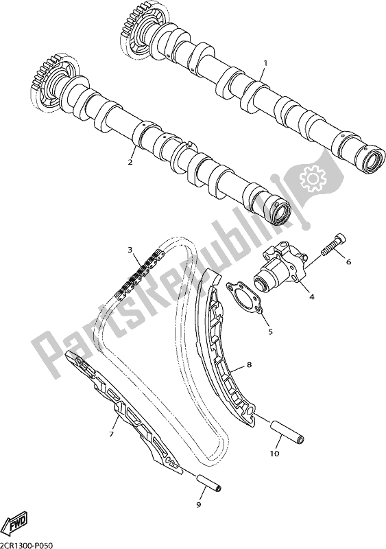All parts for the Camshaft & Chain of the Yamaha Yzf-r1 1000 2019