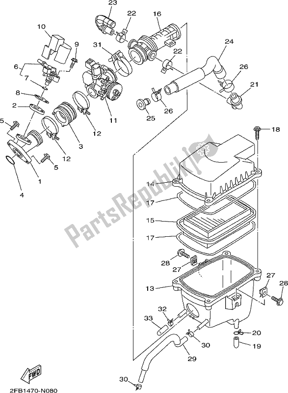 Tutte le parti per il Presa del Yamaha Yzf-r 15 125 2017