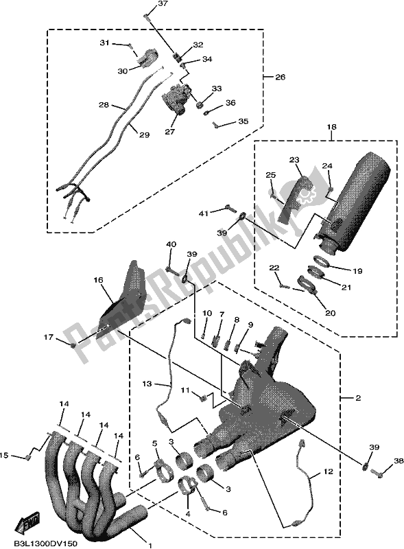 Todas las partes para Cansada de Yamaha Yzf-r1L YZF 1000L 2020