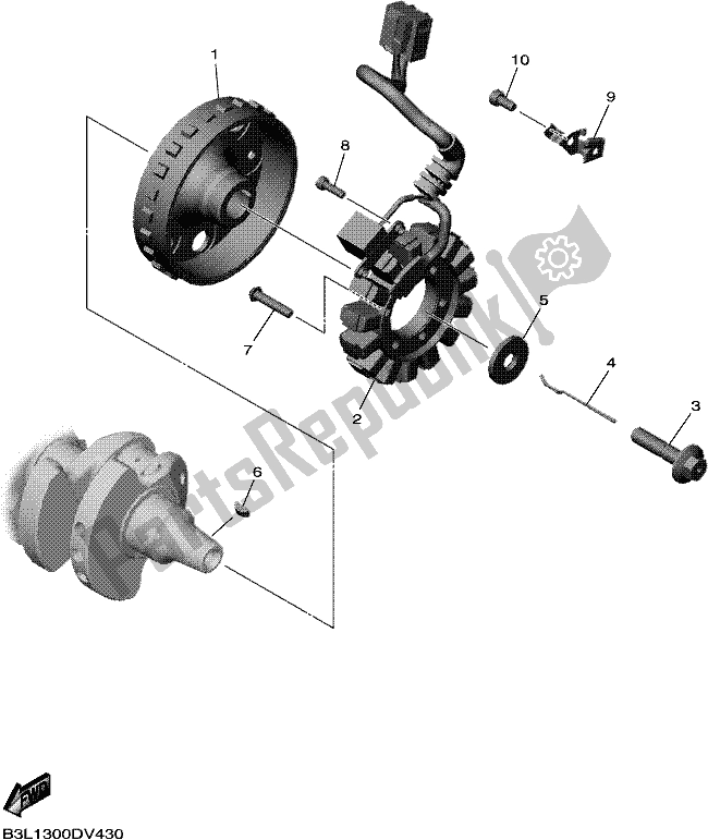 Todas las partes para Generador de Yamaha Yzf-r1L YZF 1000L 2020