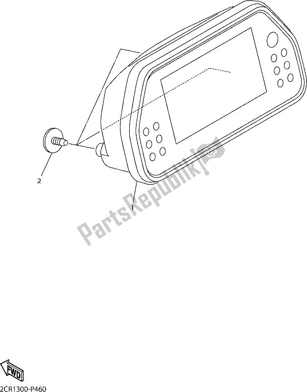 All parts for the Meter of the Yamaha Yzf-r1M 1000 2017