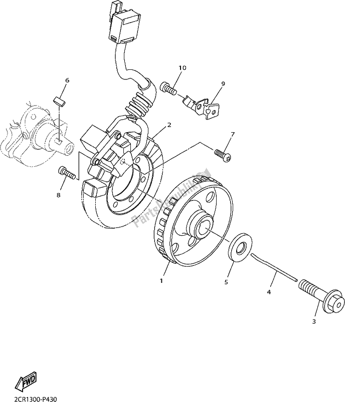 Tutte le parti per il Generatore del Yamaha Yzf-r1M 1000 2018