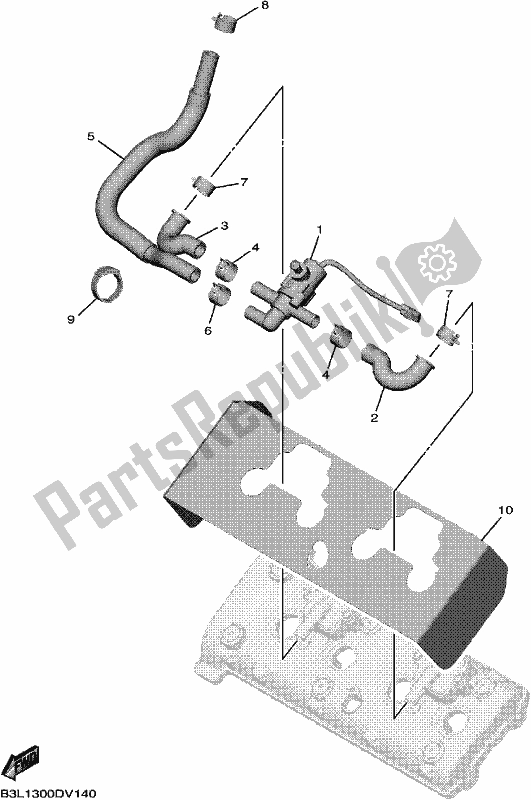 Todas las partes para Sistema De Inducción De Aire de Yamaha Yzf-r1 ML YZF 1000 DL 2020