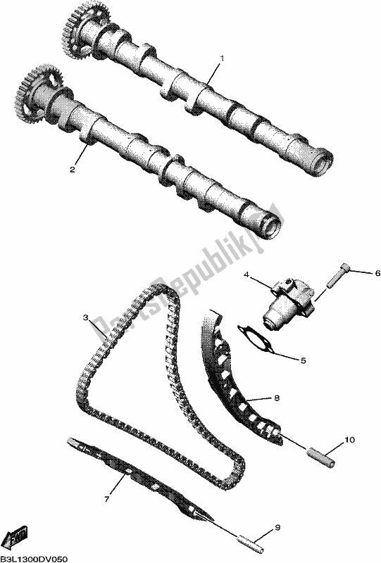 Todas las partes para árbol De Levas Y Cadena de Yamaha Yzf-r1 ML YZF 1000 DL 2020