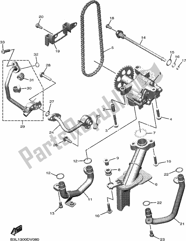 Wszystkie części do Pompa Olejowa Yamaha Yzf-r1 MM YZF 1000 DM 2021