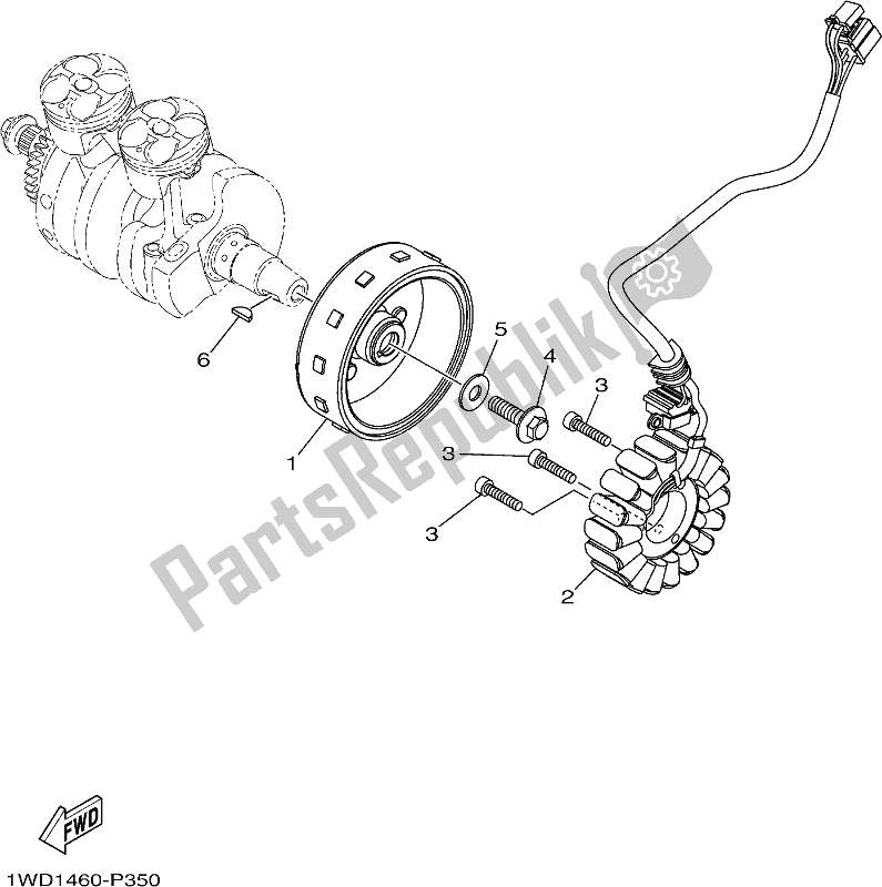 Wszystkie części do Generator Yamaha Yzf-r3A Yzf-r3 300 2017