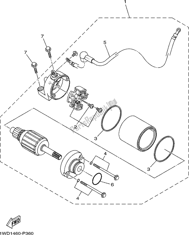 Todas las partes para Motor De Arranque de Yamaha Yzf-r3L YZ 320 AL 2020