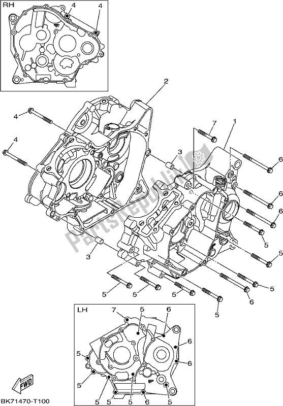 Alle onderdelen voor de Carter van de Yamaha YZF 155L NEW Zealand 2020