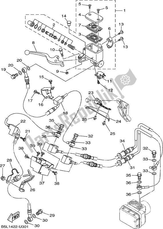 Todas las partes para Cilindro Maestro Delantero de Yamaha YZF 320A 2019