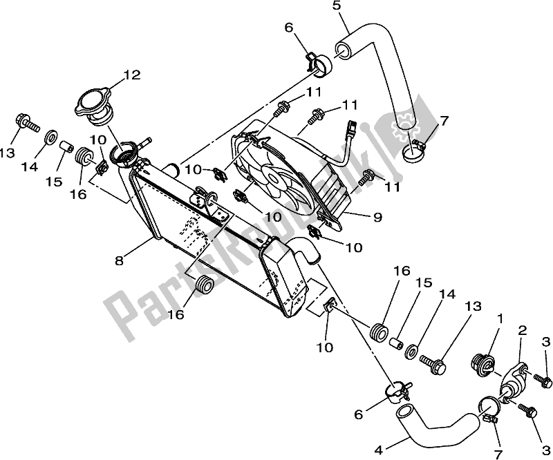 Wszystkie części do Ch? Odnica I W?? Yamaha YZF 320A 2020