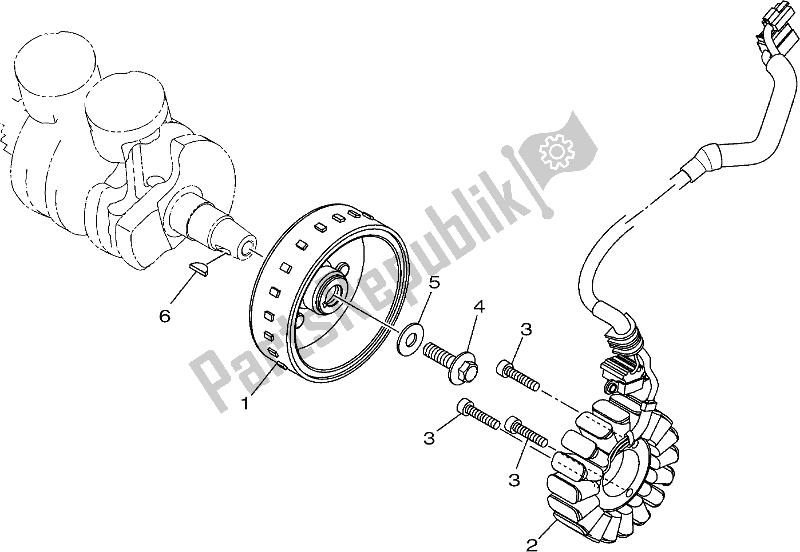 All parts for the Generator of the Yamaha YZF 320A Yzf-r3 2020