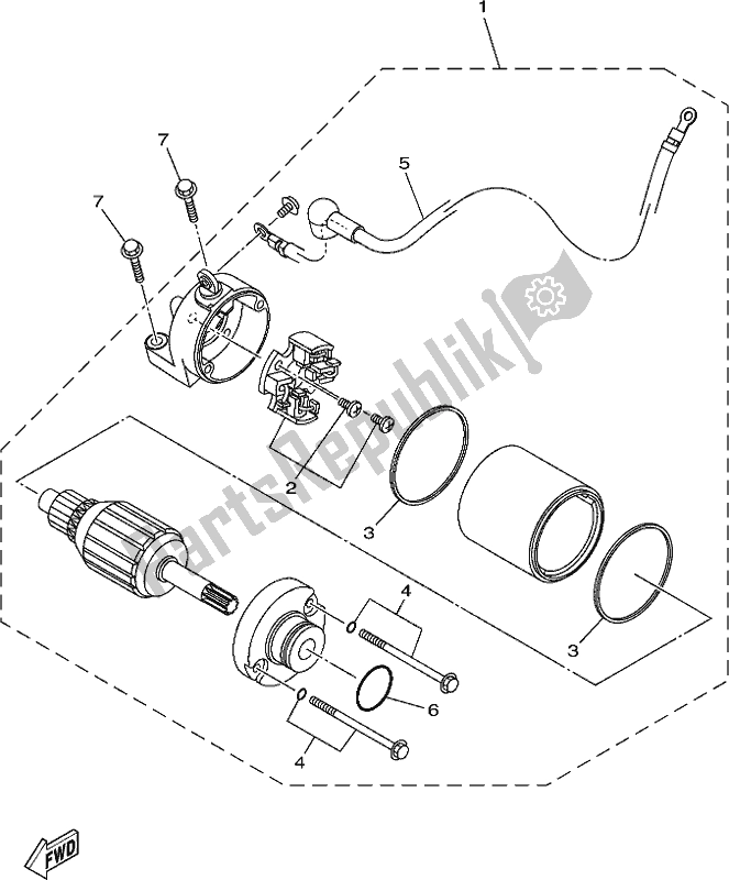 Todas las partes para Motor De Arranque de Yamaha YZF 320A Yzf-r3 2020
