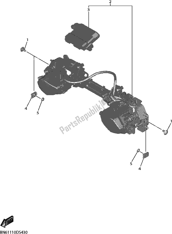 Alle onderdelen voor de Koplamp van de Yamaha YZF 600 2017