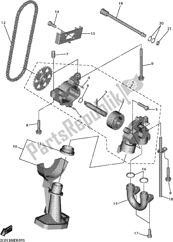 Todas las partes para Bomba De Aceite de Yamaha YZF 600 2017