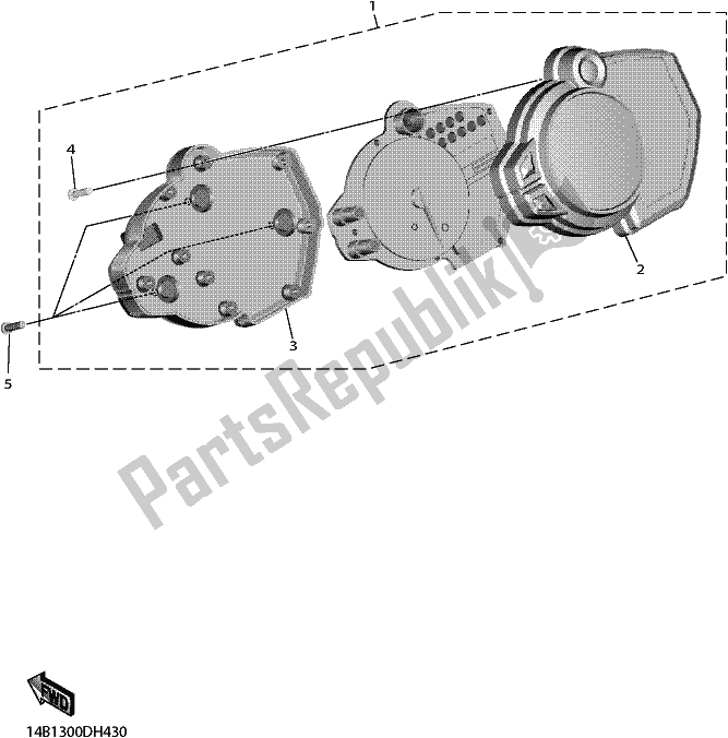 All parts for the Meter of the Yamaha YZF 600 2018