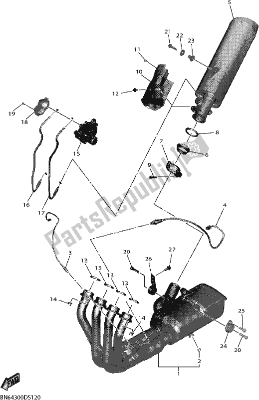 Todas las partes para Cansada de Yamaha YZF 600 Yzf-r6 2018