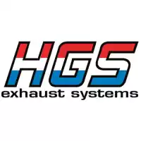 HGKA3006132TI, HGS, Exh système complet carburateur bleu titane. embout    , Nouveau