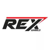 48220013101, REX, Wheel kit 17-3.50 black rim/orange hub 22mm    , New